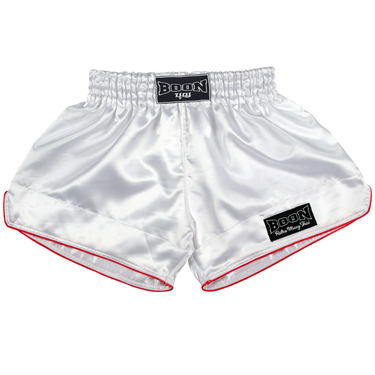 RSW Retro Muay Thai Shorts WHITE - BOON Sport